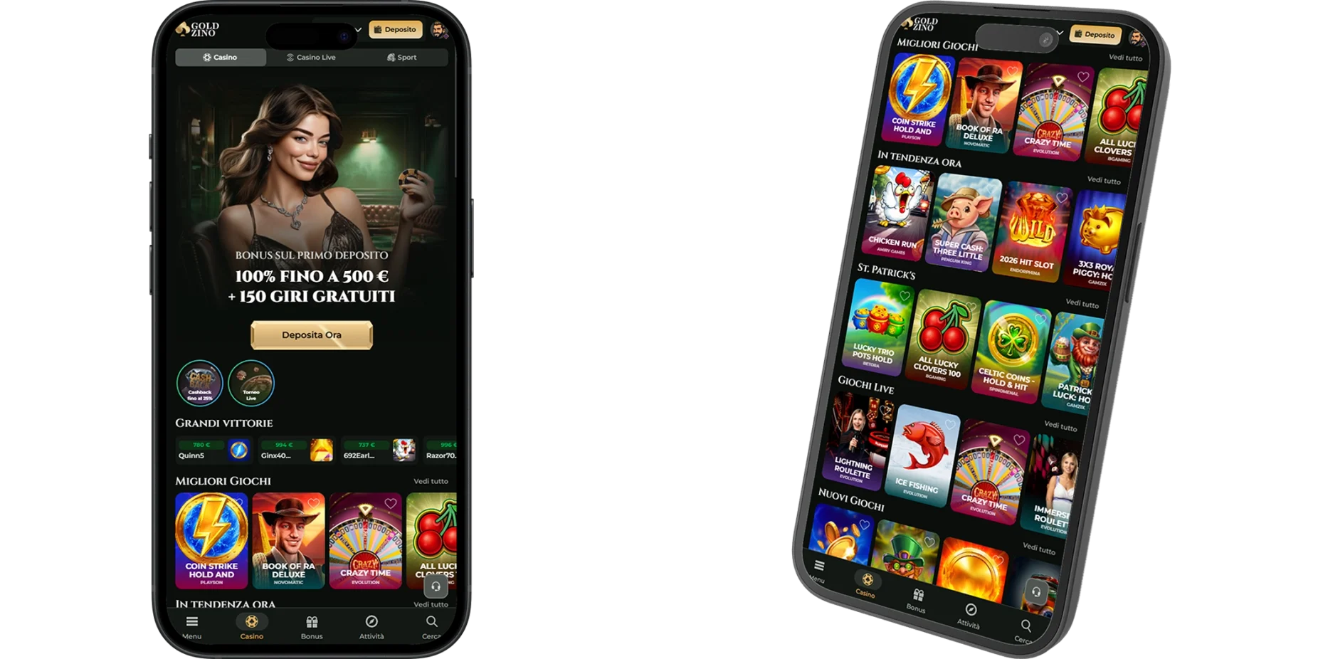 Goldzino Casino App-Screenshot